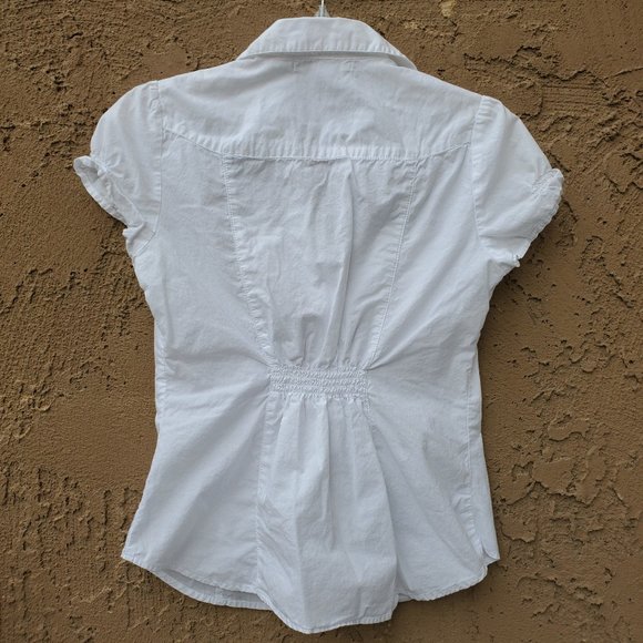 Active Basic white cap sleeve shirt - Picture 2 of 10